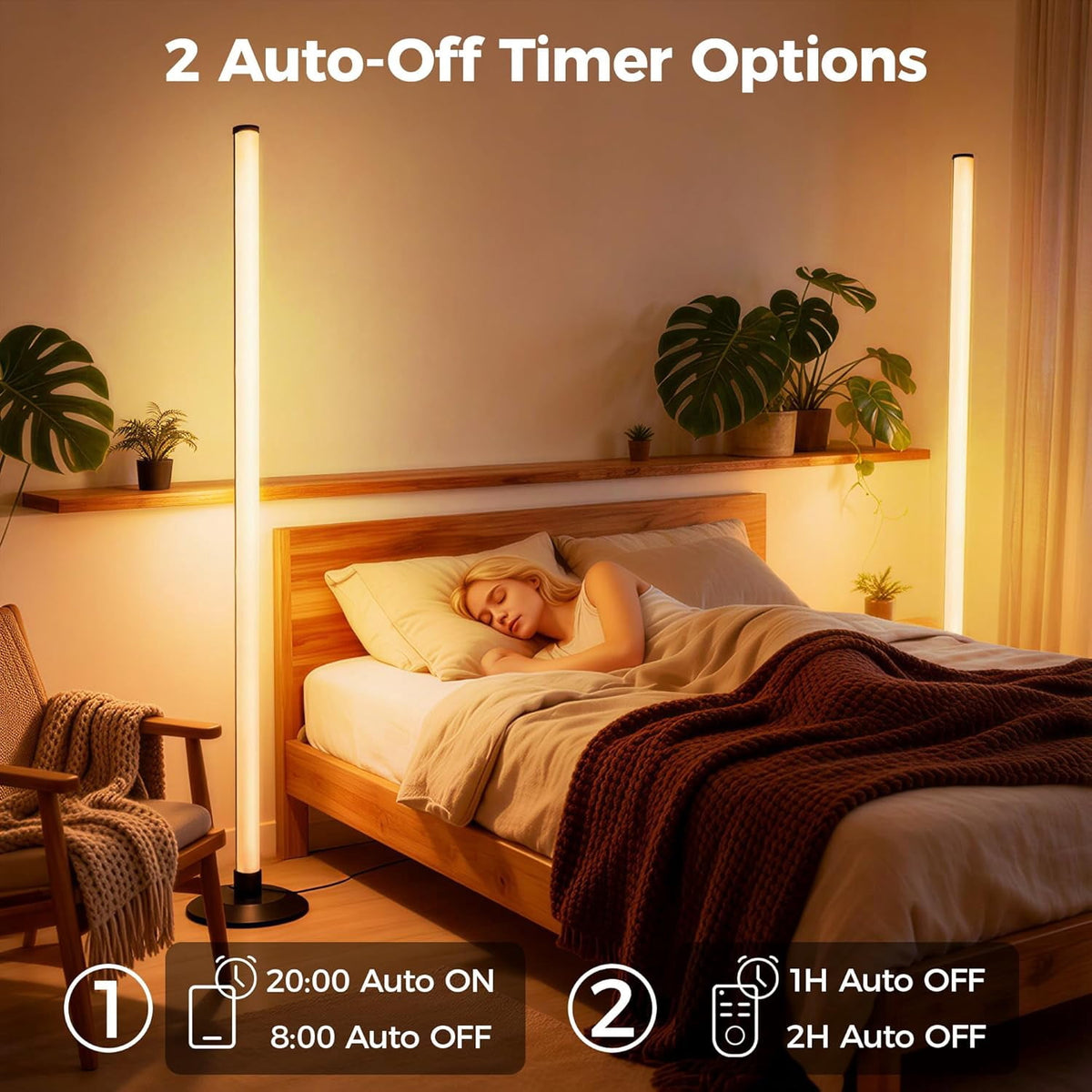 Cozylumi™ Maylit Corner Floor Lamp,Smart LED Floor Lamps with App & Remote Control