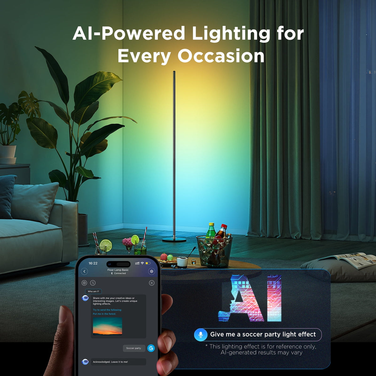 Cozylumi™ Govee Smart RGBICW Floor Lamp
