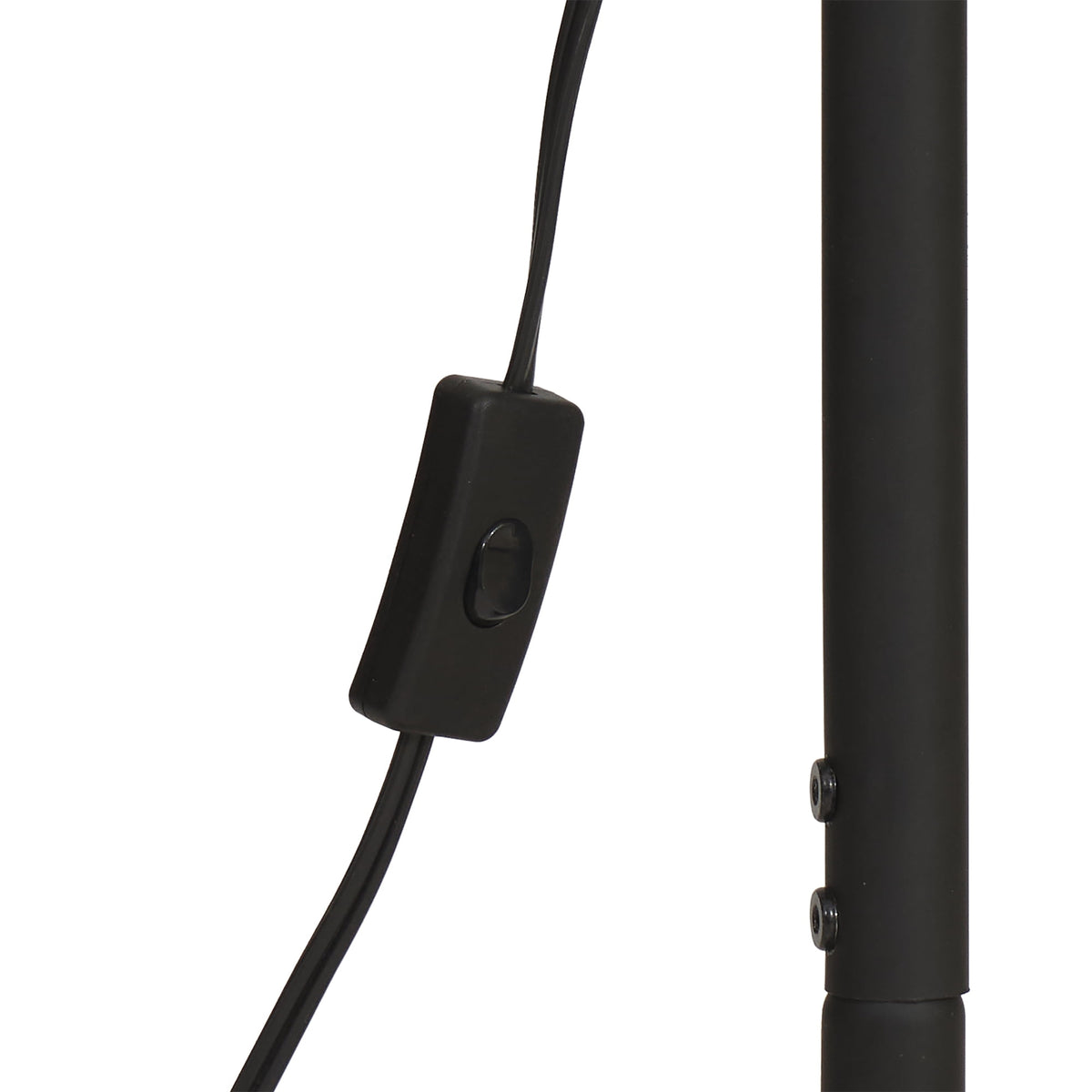Cozylumi™ 65" Modern Adjustable Head Matte Black Floor Lamp with Black Conical