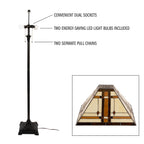 Cozylumi™ 61? Tiffany Style Floor Lamp - Standing Lamp for Bedroom and Living Room with