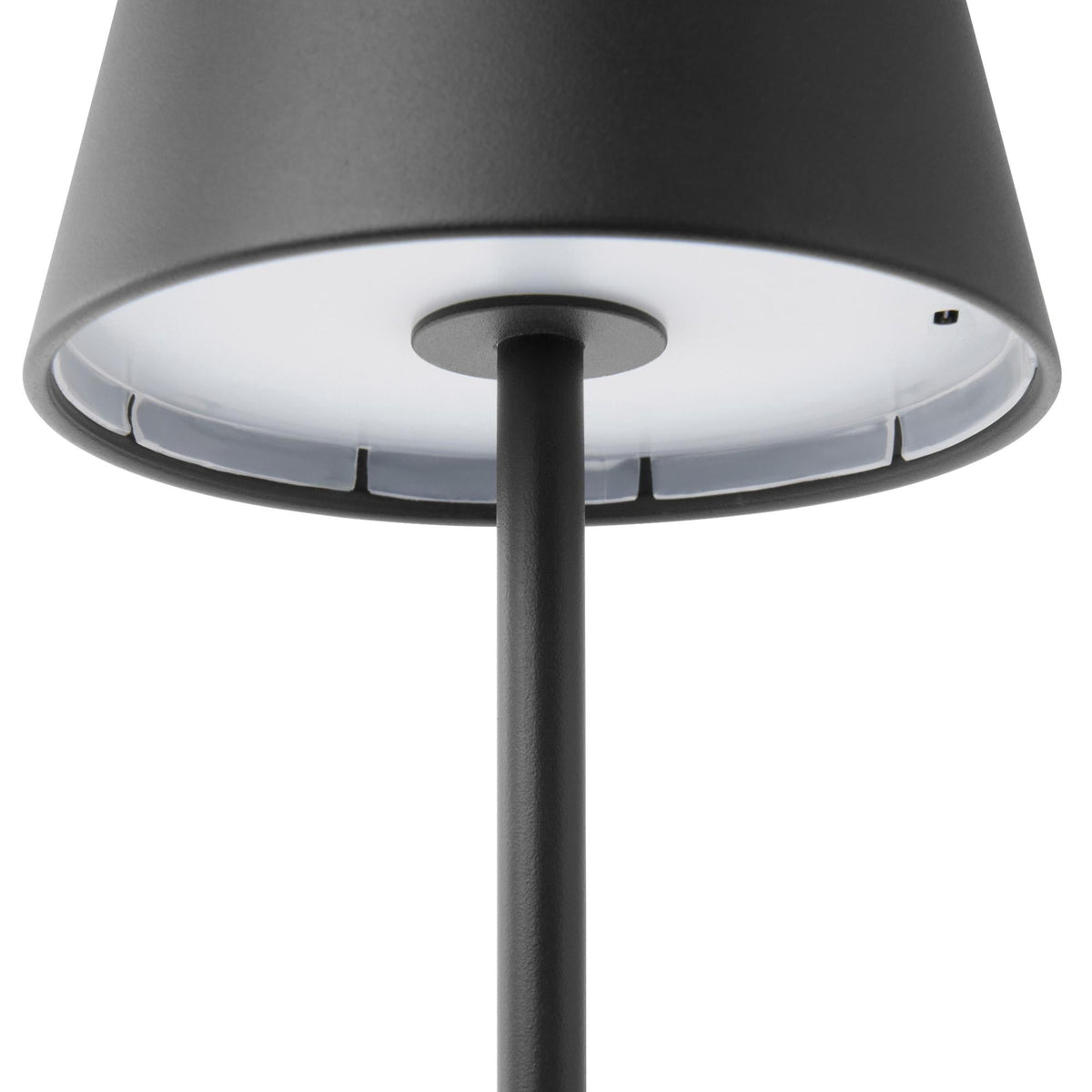Cozylumi™ 14 Inch Rechargeable Color-Changing Table Lamp, Black, Indoor/Outdoor