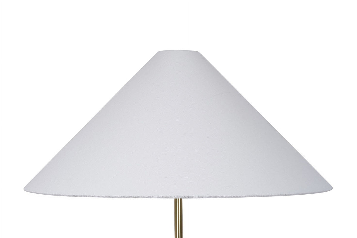 Cozylumi™ My Texas House 64'' Floor Lamp with White Fabric Empire Shade Transitional