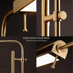Cozylumi™ Lumadin 52?/72? Modern Adjustable 1-Light Modern Adjustable Brass Floor Lamp